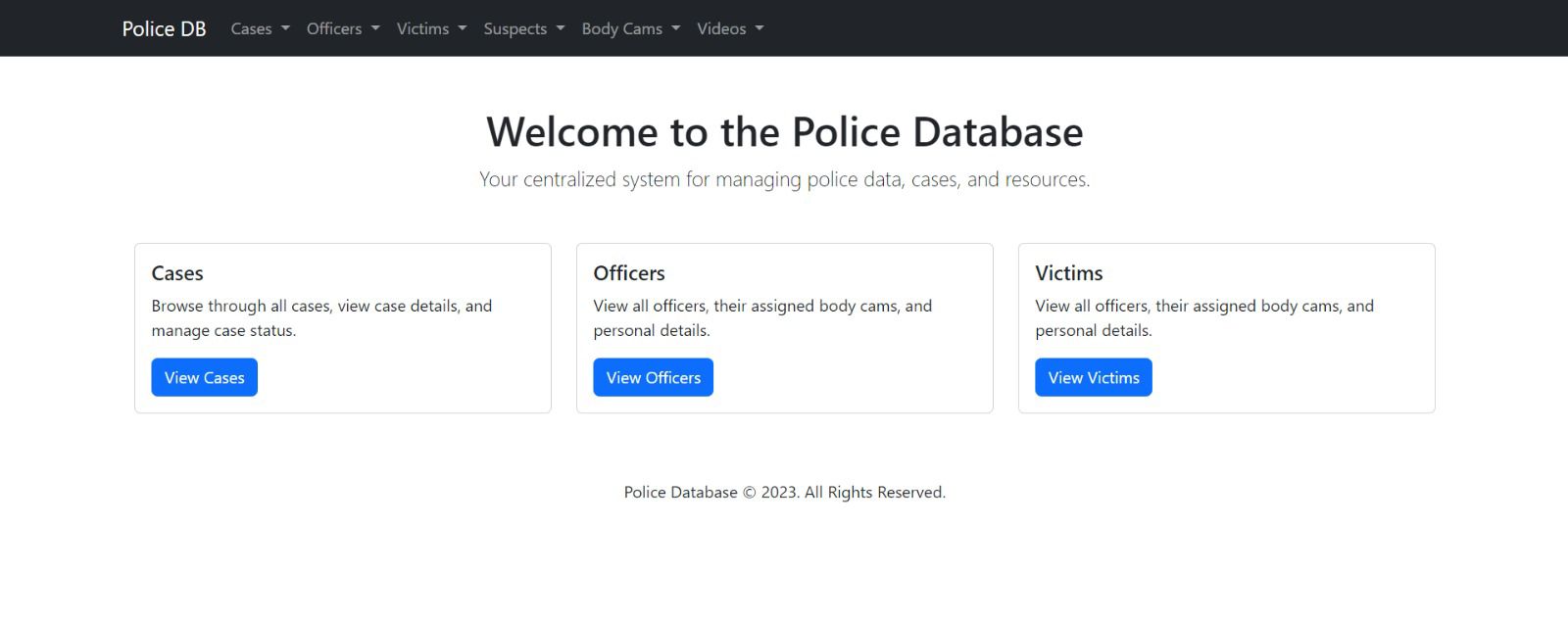 Police Case Management